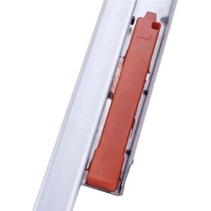 Meubellade glijbaan contact rebounce gratis handvat gids rail ondersteuning (kleur: zilver, maat: 20 inch 50 mm)
