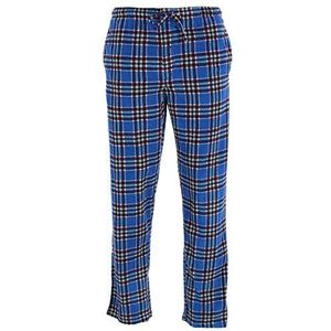 Hanes Men's Microfleece Plaid Sleep Pant, Blue Plaid, XXX-Large
