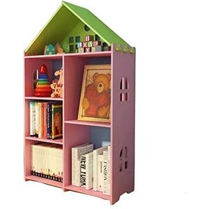 Boekenkasten Meerlaagse boekenplank Eenvoudige en praktische boekenkast Stevige boekenplanken Boekenkast van hout en kunststof composiet planken Ruimtebesparend