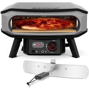 Cozze® | 17"" PREMIUM ROTATE Pizzaoven Gas 30mbar | Inclusief Cordierite Pizzasteen | Automatische Ontsteking | LED en Thermometer | Grote Capaciteit