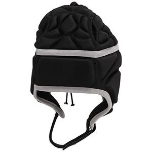 Voetbal hoofdbeschermer, warmteafvoer EVA schokbestendige voetbalhelm voor voetbal voor rotsklimmen(zwart)