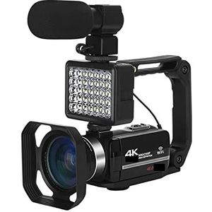 Videocamera Vlogcamera Recorder 2 STUKS Digitale Video Camera 4K Streamen Camcorder for Time-Lapse Vlog Recorder 48MP Fotografie Webcam camera(No SD Card,5)