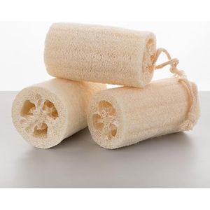 Natuurlijke Loofah Natuurlijke exfoliërende spons Zacht Zacht Bevordert een diepe reiniging van de huid for mannen en vrouwen (3 Pack 4in) /8308