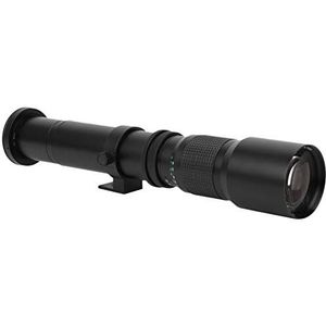 Telelens, handmatige focuslens, metaal, 2-voudige vergroting, voor EFS Mount SLR (zwart)