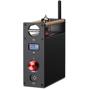 AIYIMA Tube T8 - Koptelefoonversterker - Zwart - Bluetooth 5.0
