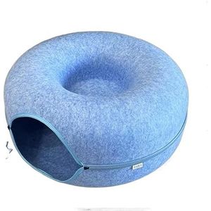 Hondenbed Kattenbed Cat Bed Cat Tunnel Nest Round Vilt Cat Tube Play Toy Cat Tunnels For Indoor Cats Cat Maze Toy Aantrekkelijk Hondensofa Huisdier Bed (Color : C, Size : 50 * 50 * 20cm)