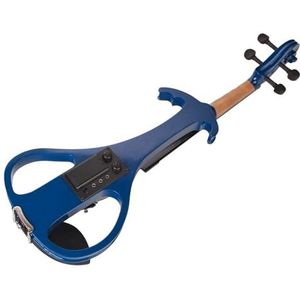 viool Elektrische Viool 4/4 Hout Viool Draagtas Audiokabel Strijkstok Violist Snaren KIT Voor Beginner Student Leerling (Color : Blue)