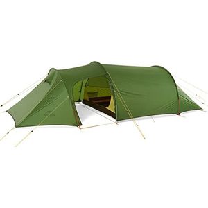 Naturehike Opalus Backpackingtent Ruime Lichtgewicht 3 Persoons Familietent 3 Persoons Tunneltent met Luifel(20D Groen-3P)