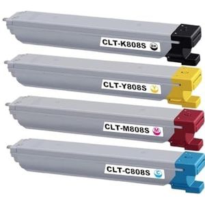 Accessoires Compatibel met Compatibele CLT-K808S CLT-C808S CLT-M808S CLT-Y808S tonercartridge vervanging voor Samsung SL-X4220RX SL-X4250LX SL-X4300LX printer zwart