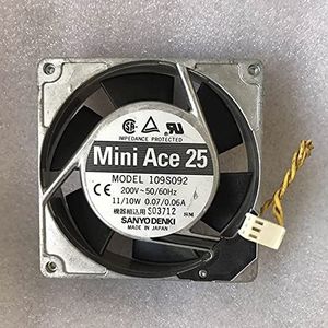 Original 109S092 9225 200V cooling fan 9CM 3line 3pin aluminum frame fan