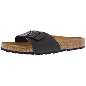 BIRKENSTOCK Unisex Madrid Birko-flor muildieren, zwart (zwart), 41/42 EU, zwart, 41/42 EU