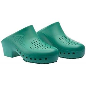 Calzuro S Classic sanitaire pantoffels met professionele gaten CE 34-35 groen