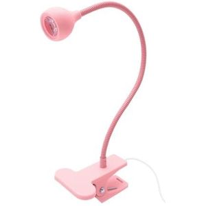 LED Zwanenhals 360 graden verstelbare nagellamp UV-uitharding paars licht lamp desktop handmatige schakelaar USB clip lamp fototherapie (roze)