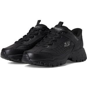 Skechers Afterburn E'lite Grill Corporal Hands Free Slip-in, gymschoenen voor heren, zwart/zwart, 39 EU, Zwart, 39 EU