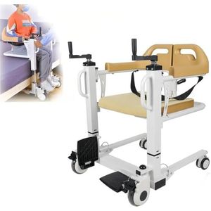 SAYEYBU Patient Lift Transfer Chair for Home, 4 in 1 Portable Transfer Chair for Senior Adults, Bed to Toilet Transfer Lift, Weight Capacity 290 lb,A