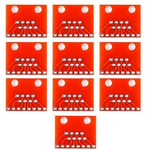 Doumneou 10 stuks draagbare modulaire connectoren/ethernetconnector RJ45 breakout board adapter aansluiting module printplaat