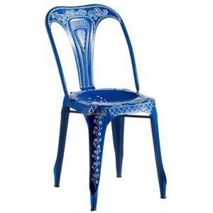 BigBuy Home Blauwe stoel, 41 x 39 x 85 cm