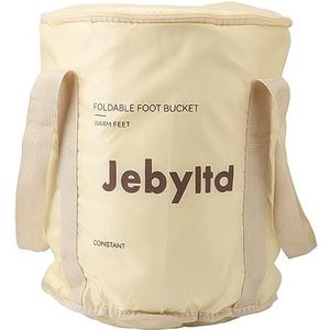 Opvouwbare voetbadzak, hoge temperatuurbestendige voetbadzak, 5 lagen dik, opvouwbaar, licht, met deksel, voor outdoor visemmer (champagne)