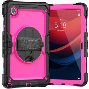 Tablet PC-hoes Compatibel met Lenovo Tab M11 TB330FU/TB331FC hoes met schermbeschermer, schokbestendige, robuuste hoes 360° draaibare handriem/standaard Compatibel met Lenovo Tab M11 11 inch (2024) Be