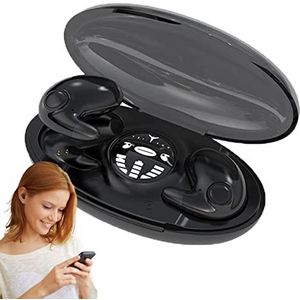 Slaap draadloze oordopjes,Slaapkoptelefoon met microfoon | Ipx5 waterdicht, aanraakbediening, platte oortelefoon voor woon-werkverkeer,