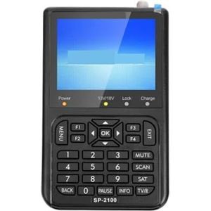 Digitale satellietzoeker SP-2100 HD acm Sat Finder DVB S/S2 Digitale satellietzoekermeter 3,5 inch LCD-scherm voor het aanpassen van de satelliet-tv-schotel
