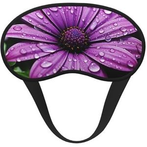 Paars madeliefje slaapmasker zacht comfortabel oogmasker met verstelbare riem verduistering oogslaap schaduwhoes voor vrouwen meisjes mannen reizen yoga dutje ploegendienst werk