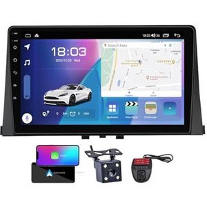 Voor Citroen Berlingo 2018-2020 Android 13 Carplay Autoradio 9 inch Scherm Radio Wireless Android Auto Bluetooth 5.0 Handsfree 4G WiFi FM/RDS/DAB+ Radio HiFi Achteruitkijkcamera(NF-5)