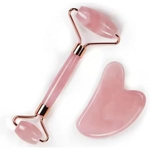 LUODOOHE Jade Roller & Gua Sha Set Face Roller en Gua Sha gezichtsgereedschap voor huidverzorging routine en wallen, Self Care Gift voor mannen vrouwen