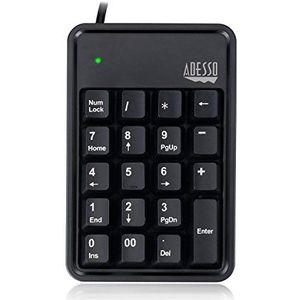 Adesso AKB-600HB Mechanisch toetsenbord - 19 toetsen - numeriek toetsenbord - alleen cijfers