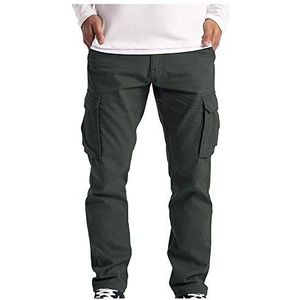 BOTCAM Sweatpants Cargo joggingbroek heren cargobroek cargo broek mannen slim fit slaven kleding mannen cargo wear broek werk heren full pocket 6 broek cargo combat heren broek cargo joggingbroek, donkergrijs, M