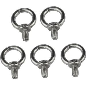 Ooghaakbout, 5 stuks schroefdraad for zware hijs- en hefapparatuur, schroef oogbout(M12)
