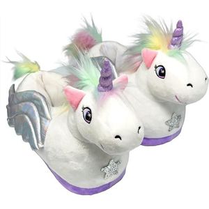 Sloffies - Close Up - Pantoffels - Lila - Eenhoorn - Glitter Vleugels