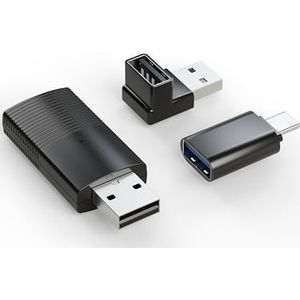 MINIX Wireless CarPlay Compatibel met Apple iOS 10+ Slim Edition Stabiele verbinding voor het converteren van fabrieksbekabeld naar draadloos CarPlay Dongle Geen latentie van iOS 10+ naar USB C