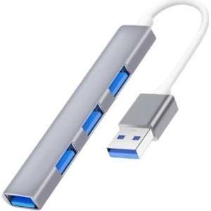 Aluminium USB Splitter 4 In 1 C naar 3xUSB2.0+1xUSB3.0 Adapter Extender Docking