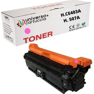 UniversoCartuccia® Toner compatibel met printers HP 507A 507X Laserjet Enterprise 500 Color M551 M551n M551dn M551xh MFP M570 M570dn M570dw M575 M575c M575f M575dn (CE403X Magenta)