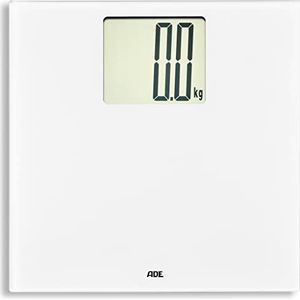 ADE Digitale badkamerweegschaal met groot XXL-display | Lichaamsweegschaal bijzonder gemakkelijk af te lezen | Badkamerweegschaal met hoog draagvermogen tot 200 kg | wit