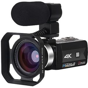 56MP Vlog Camcorder 4K Digitale Video Camera 'S For Live Stream WIFI Webcam 16X Zoom Nachtzicht Volledige UHD Recorde Heldere Gedetailleerde Beelden(No SD Card,6)