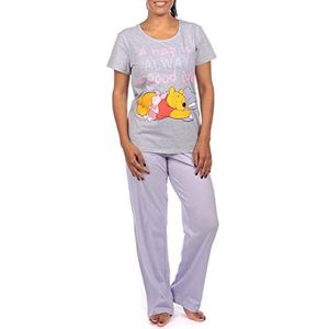 Disney Womens Winnie The Pooh Pajamas Size X-Large Grey