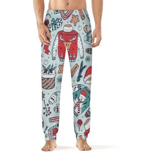 Lelijke Kerst Trui Party Mannen Pyjama Broek Zachte Lounge Bottoms Met Pocket Slaap Broek Loungewear