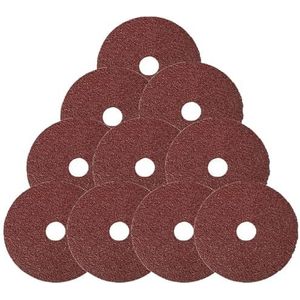 Mozulon 10 stuks 4 inch harsvezel schuurschijven, for haakse slijpers en schuurgereedschappen van 24# tot 120#(40)