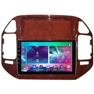 9"" Android 14 Touchscreen Autoradio 2 din met AHD Omgekeerd beeld Bediening op het stuur Bluetooth GPS navigatie Draadloze CarPlay voor Mitsubishi Pajero V73(B,Q300(6+128G))
