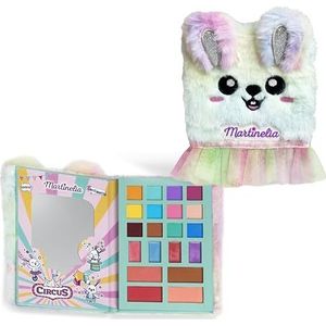 MARTINELIA - Konijn make-up palet voor kinderen - Beauty Set - Oogschaduw Shine en Blush voor meisjes - Circus Thema - Cadeau voor meisjes