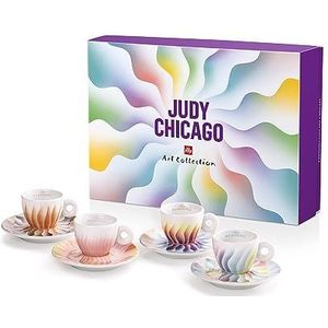 illy Judy Chicago Art Collection Espressokopjes, set van 4