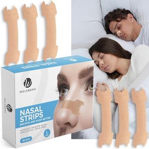 Welsberg 90x Snurkstopper Neusstrips tegen snurken, neusstrips, stop snurken, groot