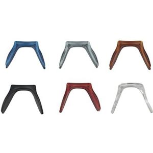 U-vormige neuspads for zadelbrillen, 2 stuks ingebedde, opklikbare neuspads(Red)