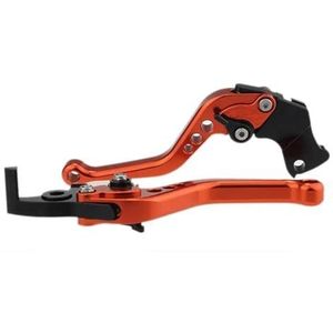 Voor Fury VTX1300CX 2009-2018 3D CNC Verstelbare Motor Remhendel Handvat Accessoires Motorfiets Rem Koppelingshendel Rem Koppelingshendels Handvat Koppelingshendel (Color : Short Orange)