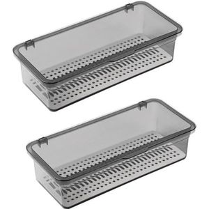 Grendly met deksel,Gebruiksvoorwerp Opslag met Deksel Plastic , Organizer Gebruiksvoorwerp Opslag ContainerB
