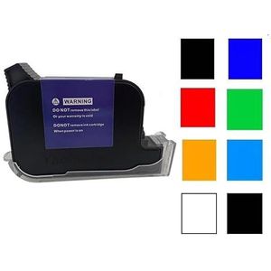 Handheld inkjetprinter, Handheld Inkjet Printer 12.7mm Barcode Barcode Batch Code Nummering Logo Label Draagbare Inkjet Printer,Kantoorprinter(Only black ink)