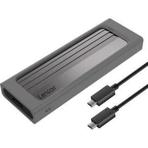 Lexar - E300 - USB 3.2 Externe Behuizing - Zilver - NVMe M.2 Type 2280