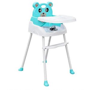 4IN1 hoge stoel babystoel kinderstoel eetstoel verstelbare hoogte trapstoel baby gevoerde stoel kinderen inklapbaar nieuw (groen)
